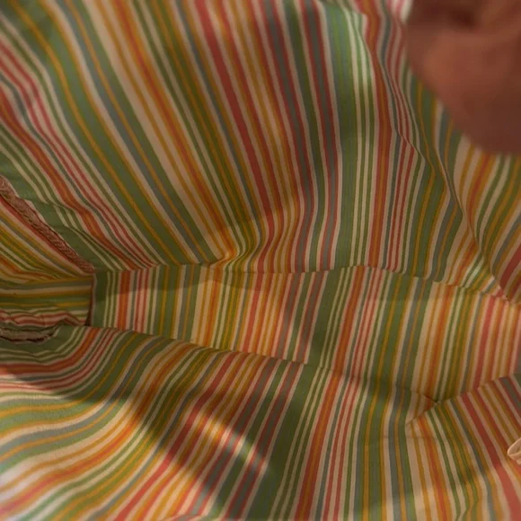 Creative Memories Cream and Green Tote with Artistic Embroidery - Picture 4 of 9